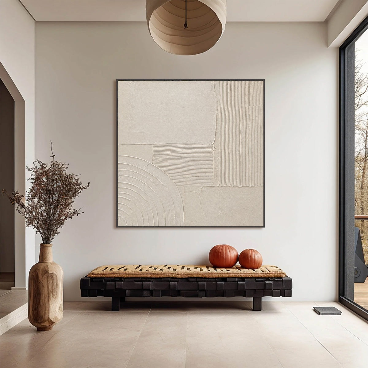 SANCTUARY: Textured Wabi Sabi Minimalist Abstract Painting