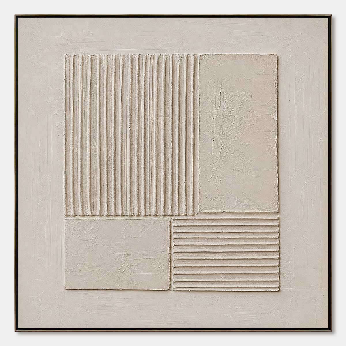 SANCTUARY: Textured Wabi-Sabi Minimalist Abstract Painting