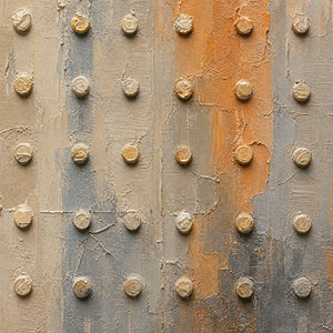 SAND PEARL RHYTHM: Neutral Beaded Texture Abstract
