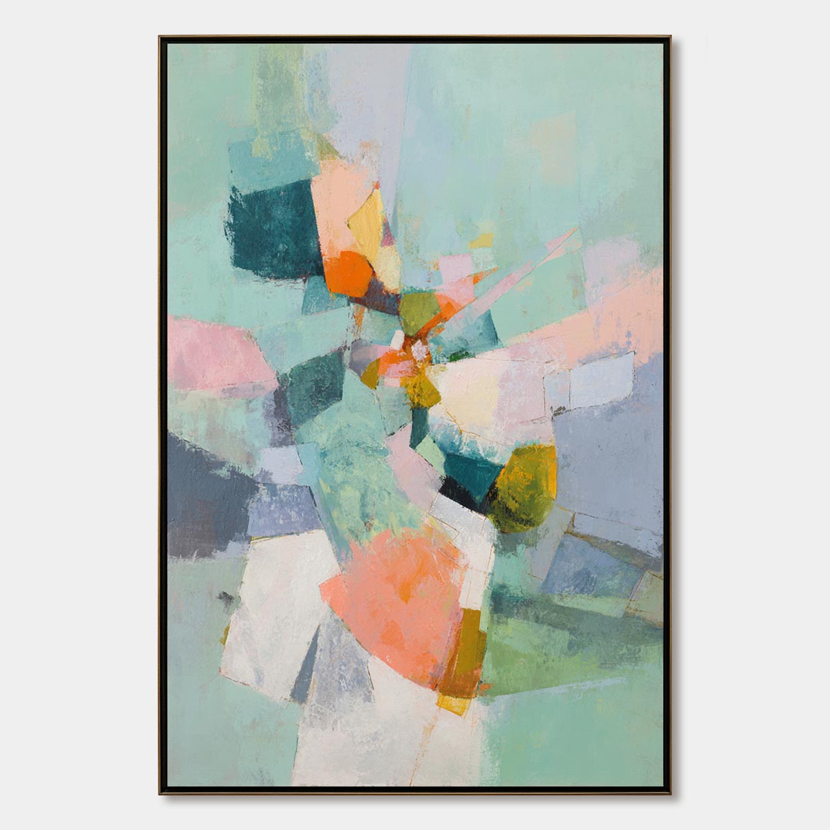 SERENDIPITY: Colorful Modern Abstract Composition Painting