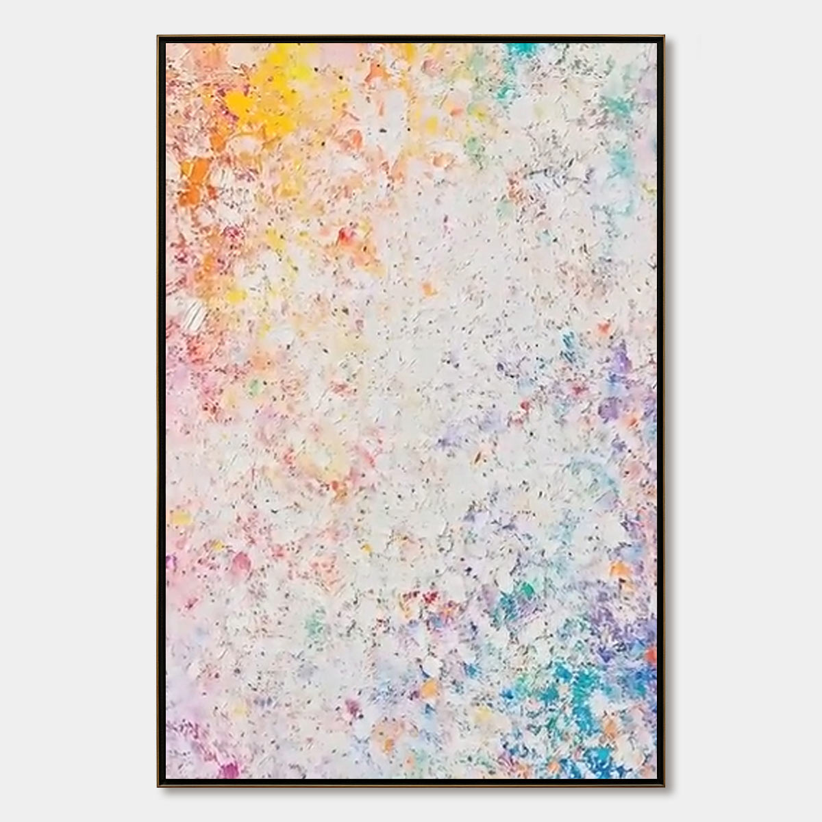 SERENDIPITY: Textured abstract original oil painting, modern wall art.