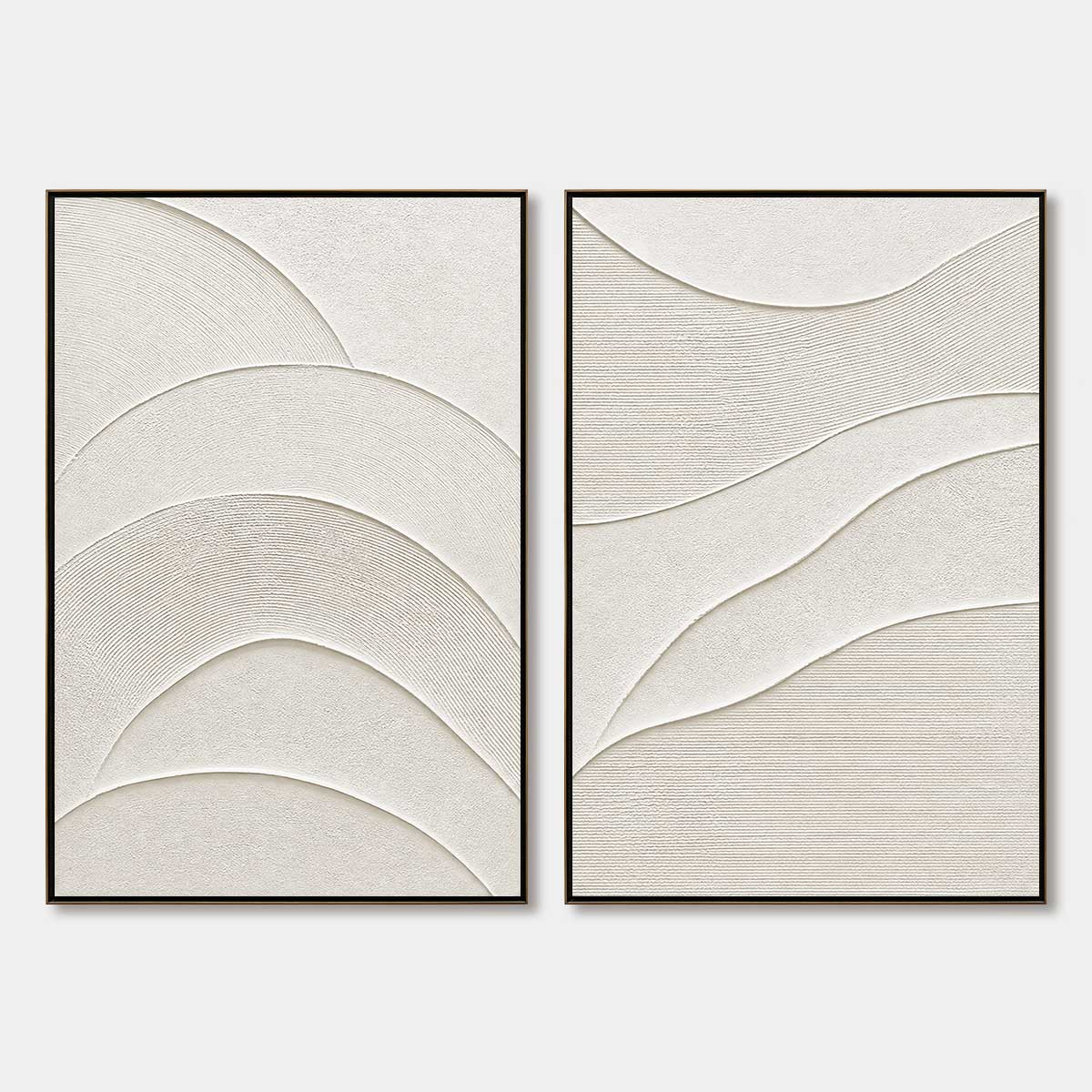 SERENE RHYTHM: Minimalist Textured Wabi Sabi Wall Art Set