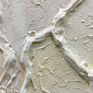 SERENE TEXTURES- Textured Abstract Painting, Neutral Beige Wall Art, Vertical Canvas, Minimalist Decor