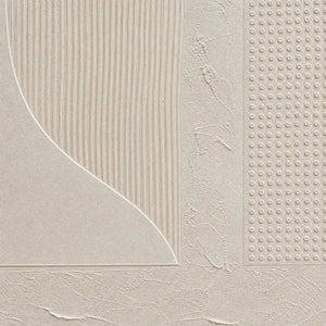Beige textured minimalist Wabi Sabi wall art with layered abstract panels