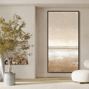 SOLITUDE: Textured Minimalist Wabi Sabi Seascape