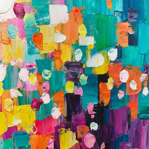 Ready to Ship |SPECTRUM MOSAIC: Textured Impasto Abstract Oil Painting