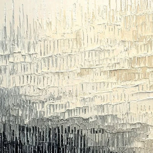 STATIC FLOW: Heavy Texture Wabi Sabi Abstract Painting