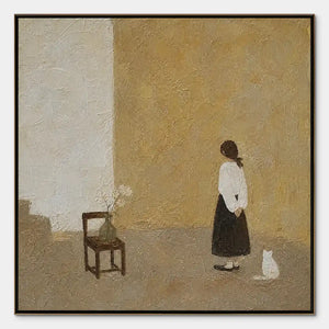 STILL ROOM: Minimalist Woman Interior Painting