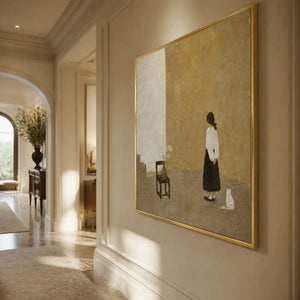 STILL ROOM: Minimalist Woman Interior Painting