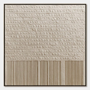STONE TABLET: Textured Wabi Sabi Minimalist Abstract Painting