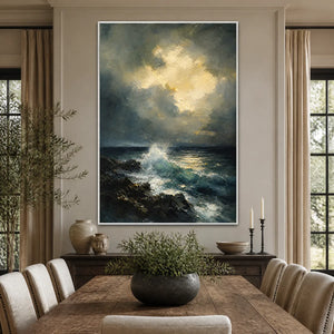 STORM SURGE displayed in a refined dining room.