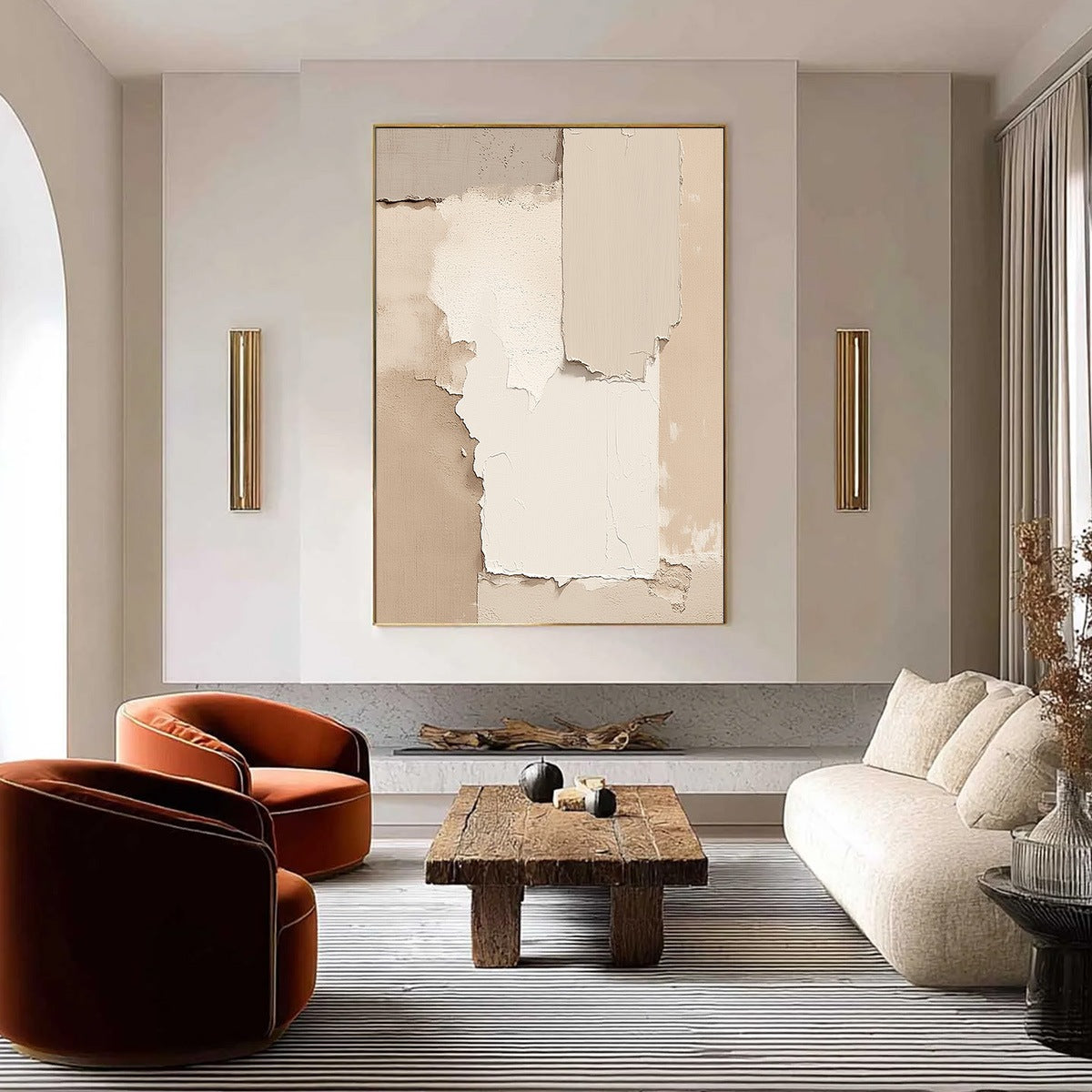 STRATA: Textured Neutral Abstract Wabi Sabi Wall Art