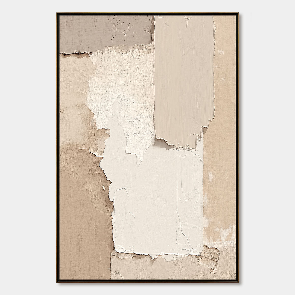 STRATA: Textured Neutral Abstract Wabi Sabi Wall Art