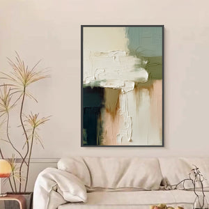 STRATA: Textured Wabi Sabi Style Abstract Impasto Painting