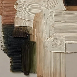 STRATA: Vertical Wabi Sabi Textured Abstract Painting
