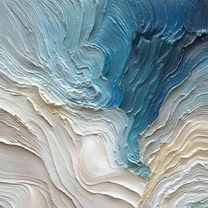 STRATUM: Vertical Abstract Impasto Landscape Painting