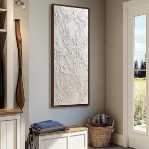 STUCCO: Heavily Textured Wabi Sabi Abstract Painting