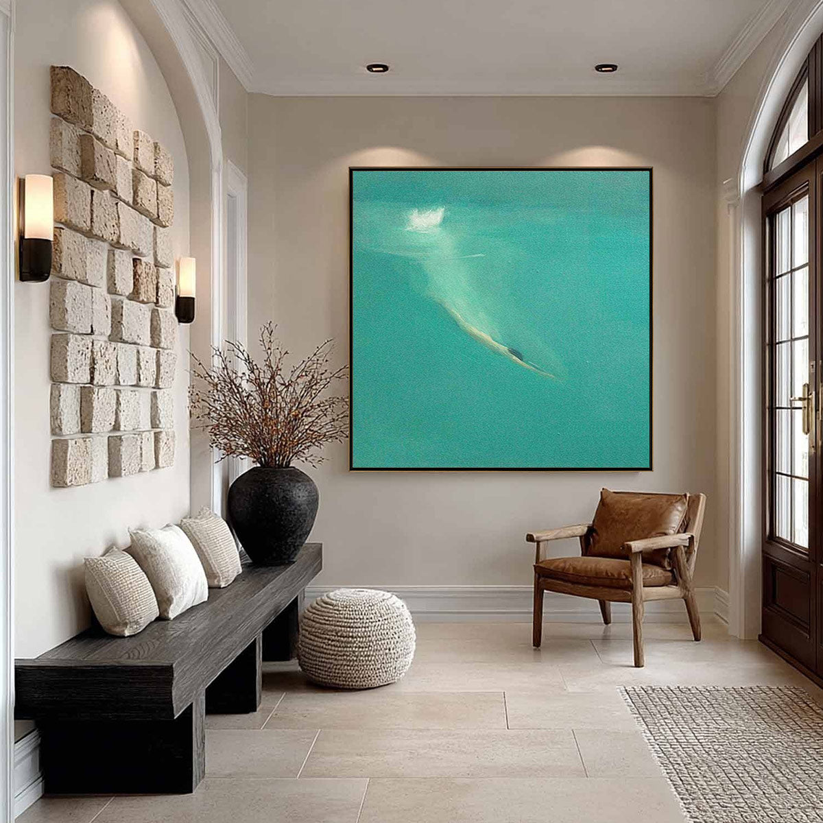 SUBMERGE: Minimalist Wabi Sabi Sea Painting
