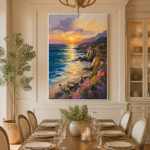 GOLDEN HORIZON displayed in a refined dining room.