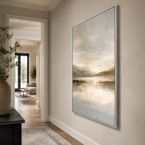 Silver Estuary in a refined entry hall with silver frame