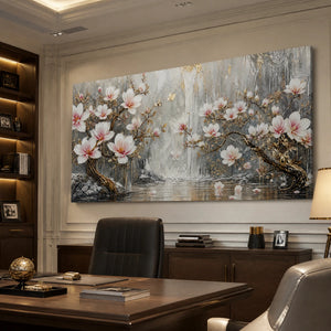 Magnolia Horizon in a refined office, frameless