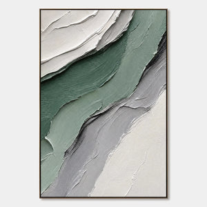 Jade Strata hand-painted artwork