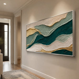 Emerald Terraces in a refined entry hall with silver frame