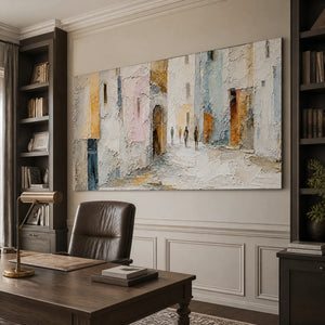Quiet City Passage in a refined office, frameless