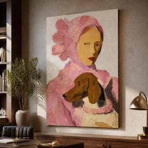 Rosebound Companion in a refined office, frameless