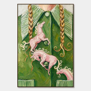 Carousel Dreams hand-painted artwork