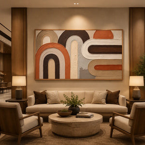 Modern Arches Horizon in a refined hotel interior with wood frame