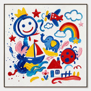 Joyful Daydream hand-painted artwork
