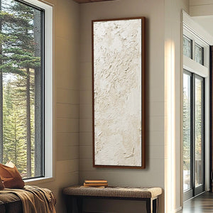 TERRA ALBA: Textured Wabi Sabi Abstract Painting