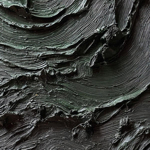 TERRA FIRMA: Heavy Texture Wabi Sabi Abstract Painting with Gold Leaf