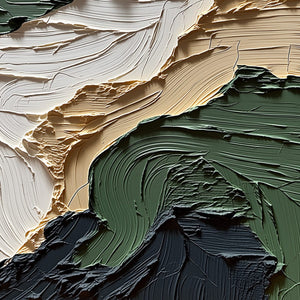 TERRA FIRMA: Textured Wabi Sabi Abstract Landscape Painting