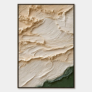 TERRA FIRMA: Textured Wabi Sabi Abstract Oil Painting Wall Art