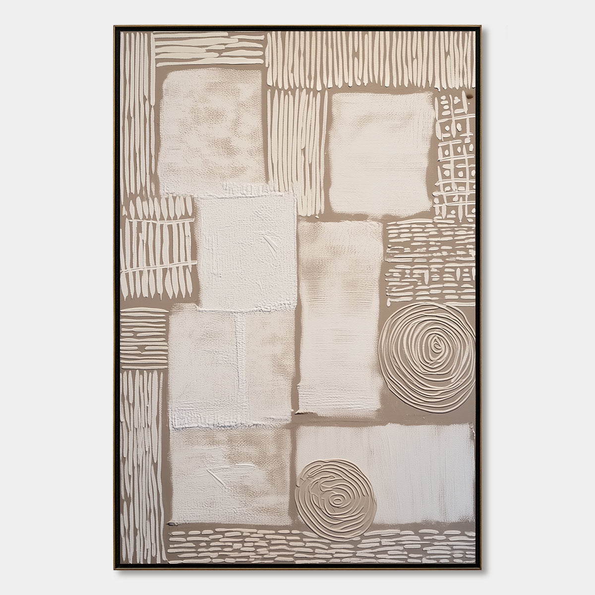 TERRA FIRMA: Textured Wabi-Sabi Abstract Painting for Modern Interiors