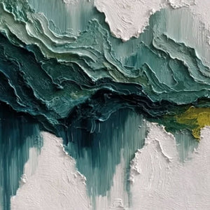 TERRA FLOW: Textured Abstract Landscape Impasto Oil Painting