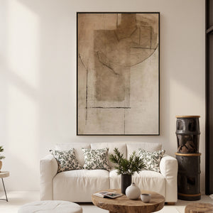 TERRA INCOGNITA: Wabi Sabi Inspired Textured Abstract Earth Tone Painting