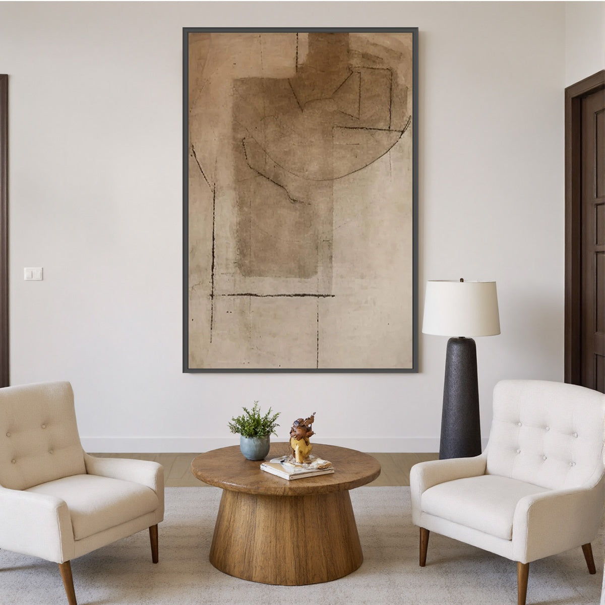 TERRA INCOGNITA: Wabi Sabi Inspired Textured Abstract Earth Tone Painting