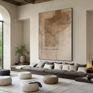 TERRA INCOGNITA: Wabi Sabi Inspired Textured Abstract Earth Tone Painting