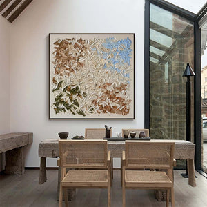 TERRA MOSAIC: Textured Earth Tone Abstract Impasto Painting