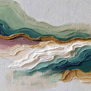 TERRA RHYTHM: Heavily Textured Abstract Landscape Painting