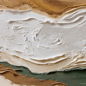 TERRA VEINS: Textured Wabi Sabi Abstract Earth Landscape Painting