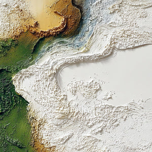 TERRA VERDE: Textured Abstract Earth Tone Landscape Painting