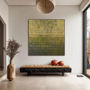 TERRACED SERENITY: Wabi Sabi Minimalist Abstract Painting