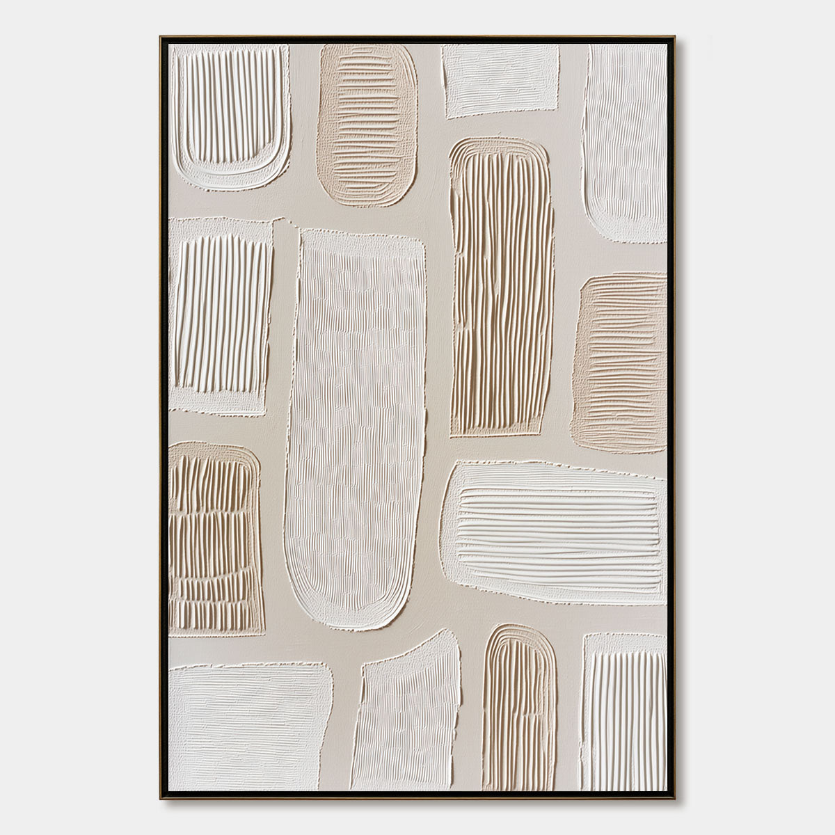 TERRAFORMS: Textured Wabi Sabi Abstract Painting in Neutral Tones