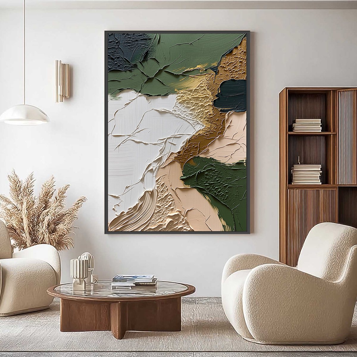 TERRAIN: Textured Wabi Sabi Abstract Painting in Earth Tones