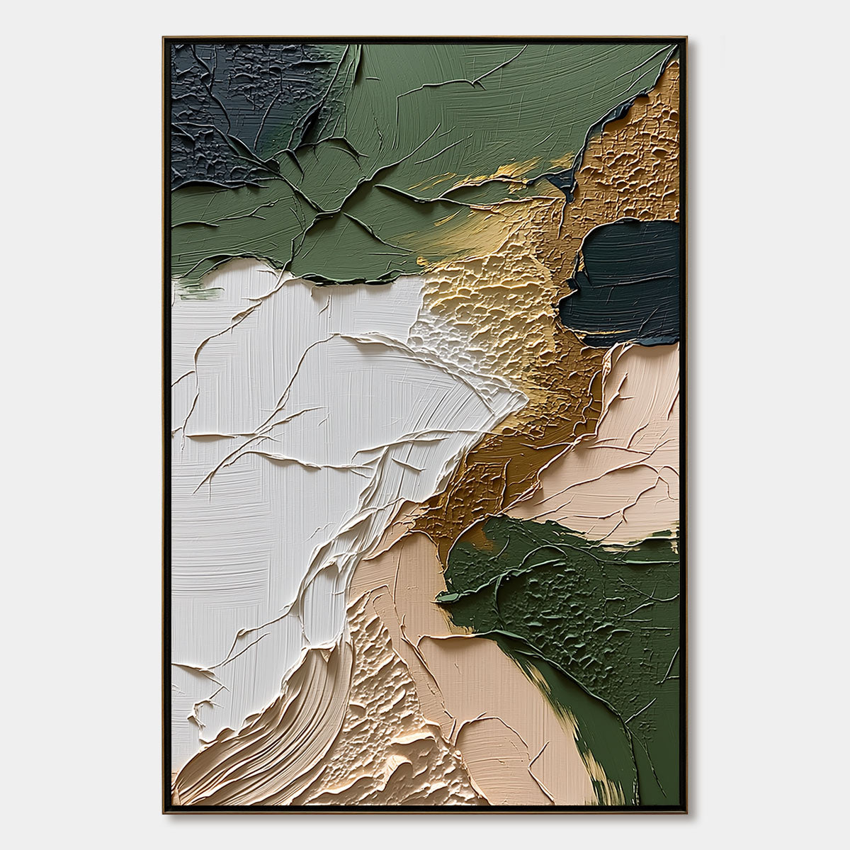 TERRAIN: Textured Wabi Sabi Abstract Painting in Earth Tones