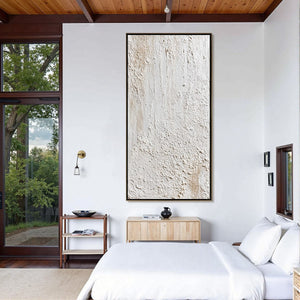 TERRA ALBA: Textured Wabi Sabi Minimalist Abstract Painting